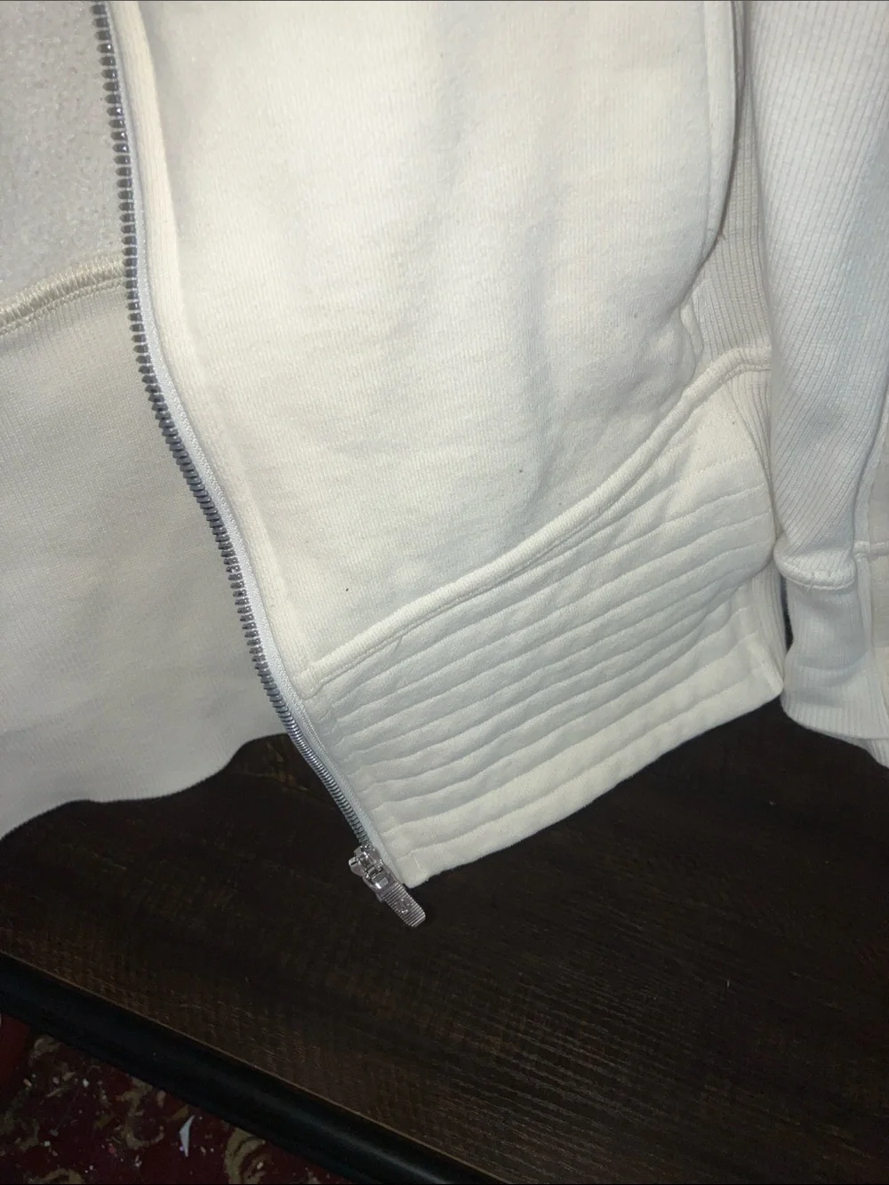 Lululemon ivory off white zip jacket s/m